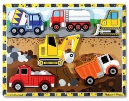 Melissa & Doug Construction Wooden Chunky Puzzle