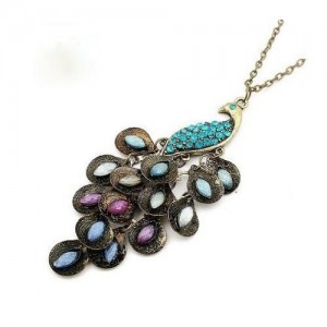 Retro Elegant Peacock Necklace