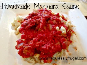 Homemade Marinara Sauce