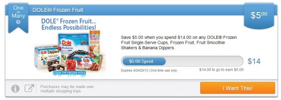 Saving Star Dole Coupon