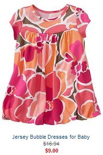 baby girl jersey bubble dress