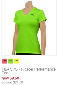fila sport tee