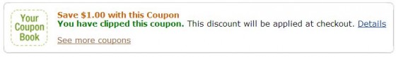 Amazon $1 Coupon