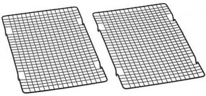 Baker's Secret 1061483 10-by-16-Inch Nonstick Cooling Rack, Set of 2