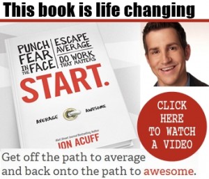 Jon Acuff Start Book promotion
