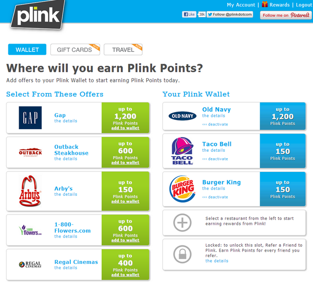 Plink where to earn