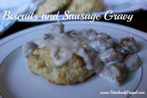biscuits and sausage gravy