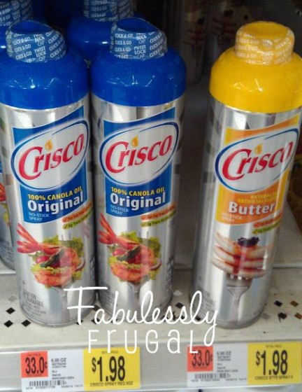 crisco spray at walmart
