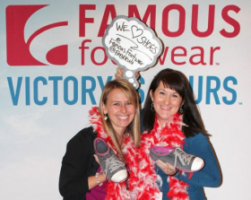 famous footwear monica and cathy