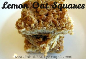 lemon oat squares