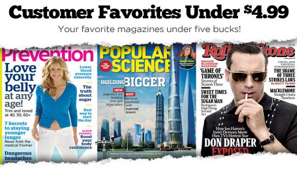 magazine sale