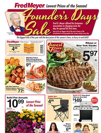 Fred Meyer Founder's Day Sale Ad