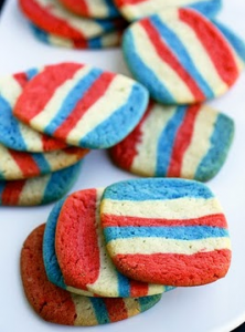 Patriotic Berry Cookies