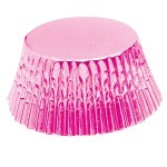 Pink foil cupcake liners