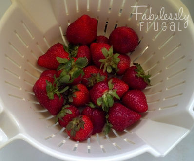 Strawberries drain fab frug