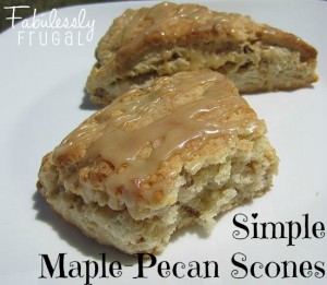 maple-pecan scones