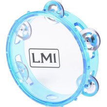 LMI Transparent Tambourine blue