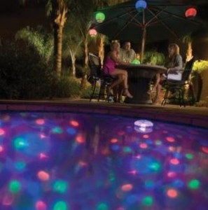 underwater light show