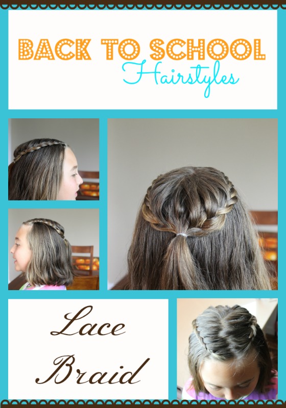 Back to School Hairstyles - Lace Braid | Fabulessly Frugal