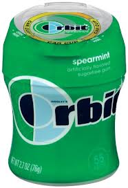 Orbit Bottle Fridge Pack, Spearmint, 55-Count