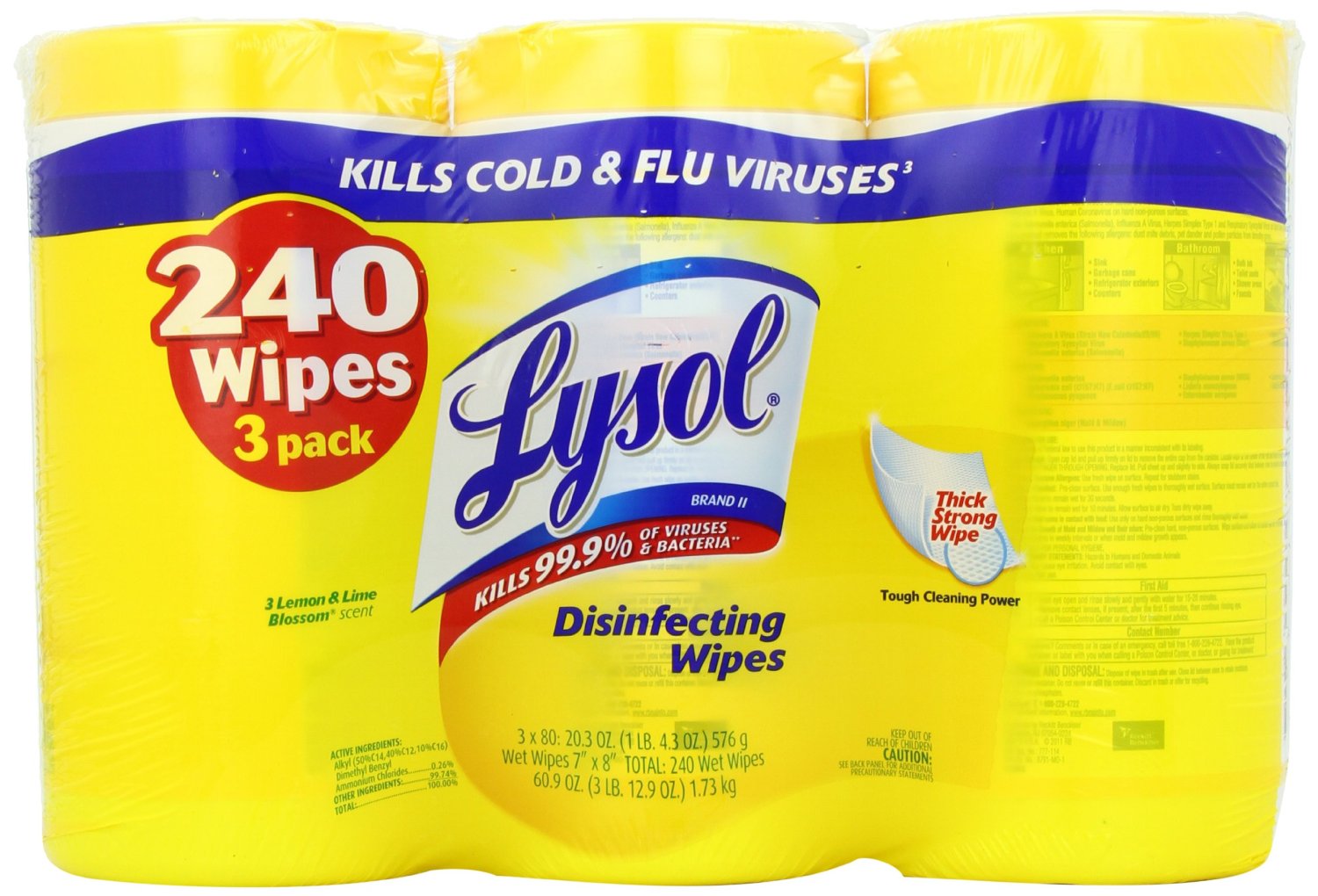 Lysol Disinfecting Wipes, Lemon and Lime Blossom