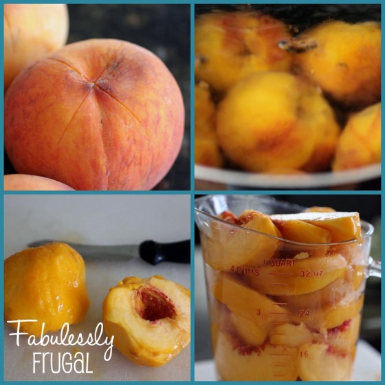 Peel, Pit, and Slice Peaches