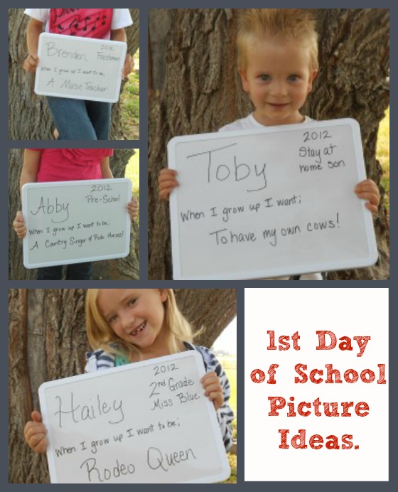 first day of school picture