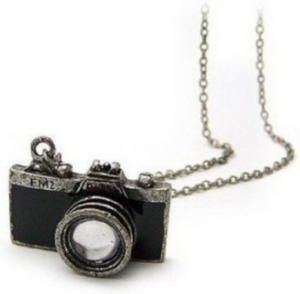 New Retro Camera Photographer Necklace in Black