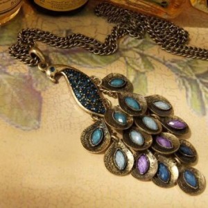 Retro Elegant Peacock Necklace 862