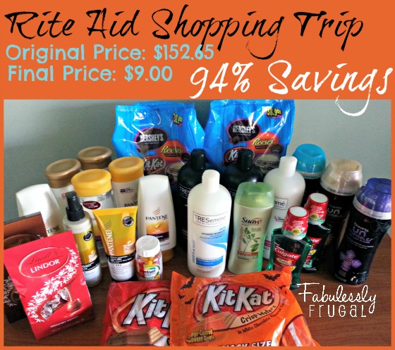 Rite Aid Shopping Trip Sept. 29- Oct. 30th, 2013