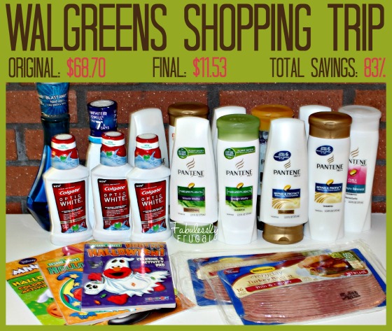Walgreens Shopping Trip 9-29 to 10-5 Colgate, Pantene, Crest, Scope, Butterball