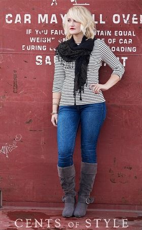 cents of style boots and scarf sale