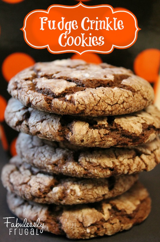 Fudge Crinkle Cookies