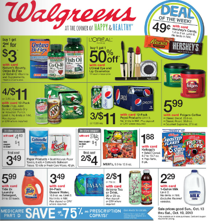 Walgreens Coupon Deals Oct. 13-19, 2013