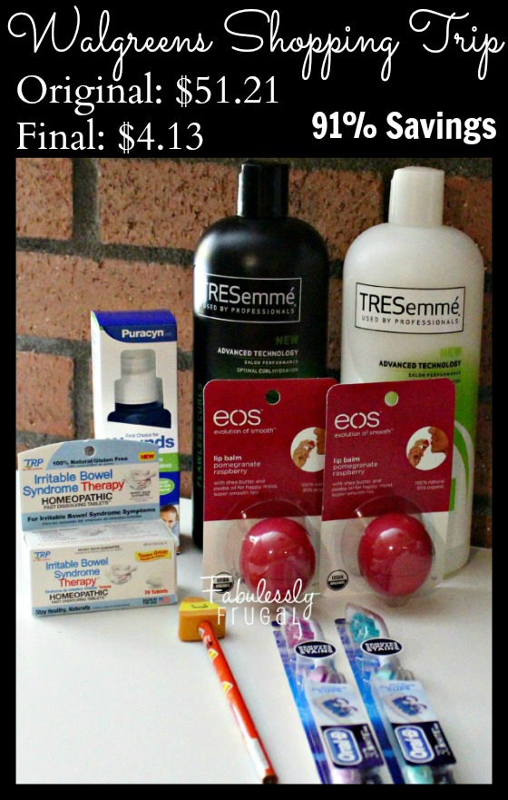 Walgreens Shopping Trip 10-20 to 10-26, 2013