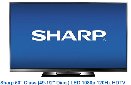 Sharp 50 in Class LED 1080p 120Hz HDTV