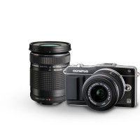 Olympus E-PM2 16MP Compact System Camera with 14-42mm and 40-150mm Two Lens Kit