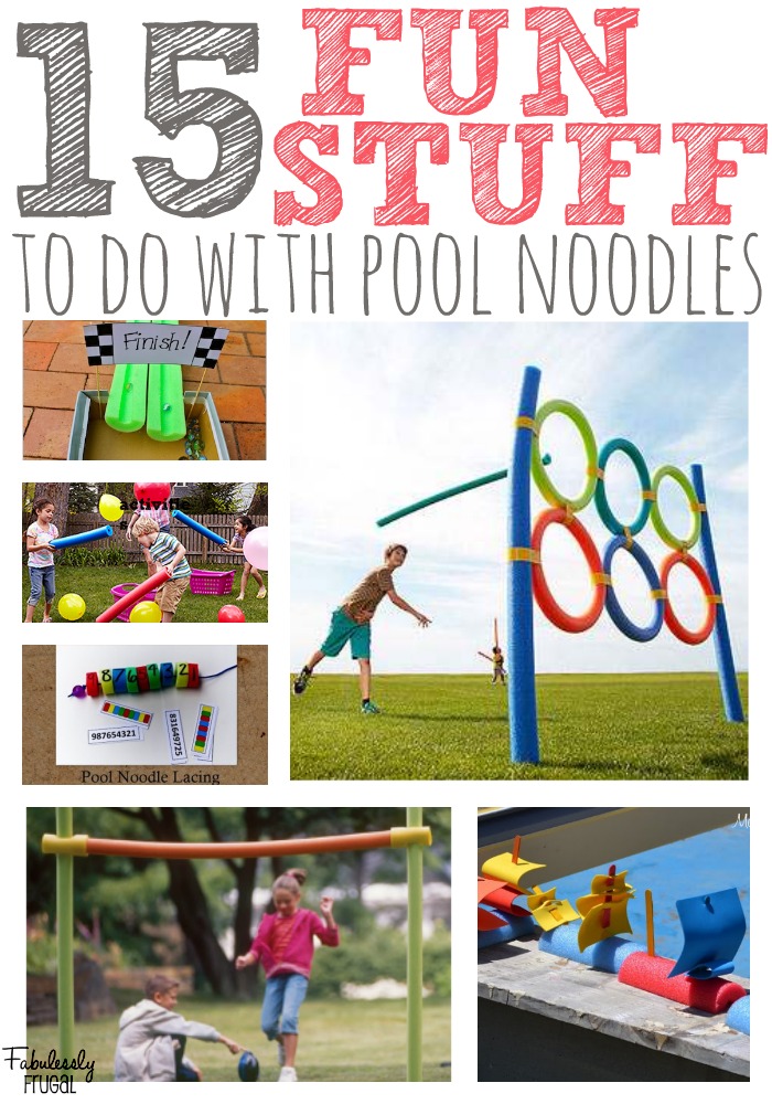 15 Pool Noodle Activities For Kids - Fabulessly Frugal