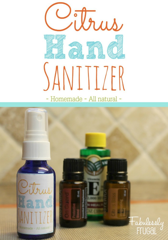 Natural Citrus Hand Sanitizer Fabulessly Frugal