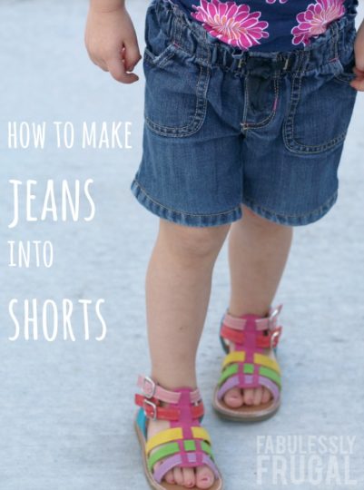 How To Make Jeans Into Shorts (and Keep The Original Hem) - Fabulessly 