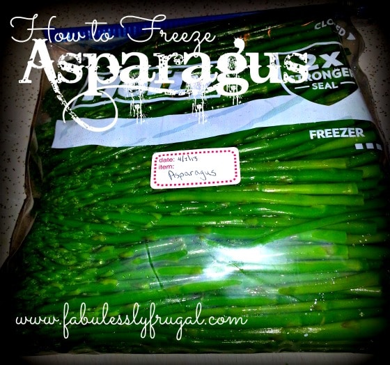how to freeze asparagus how to freeze asparagus