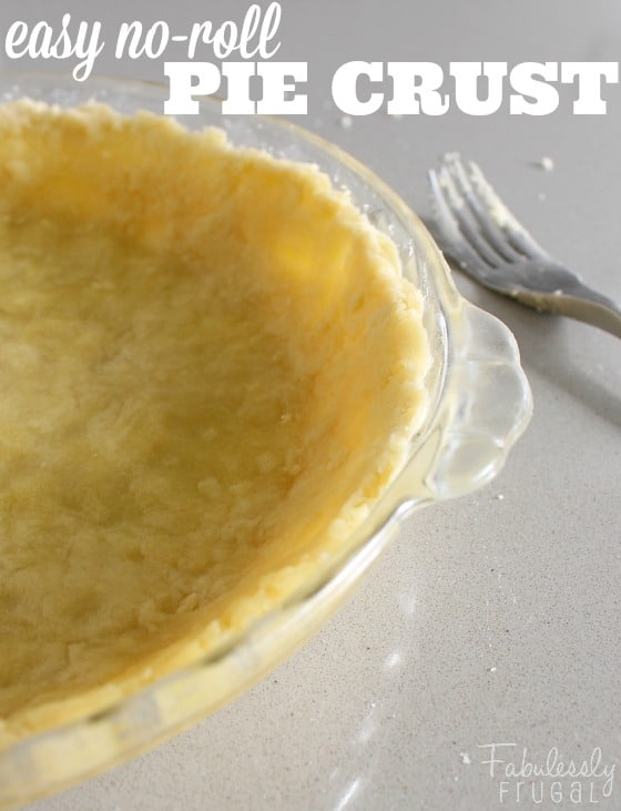 Easy NoRoll Pie Crust Recipe