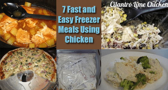 7 Fast and Easy Freezer Meals Using Chicken Recipes - Fabulessly Frugal