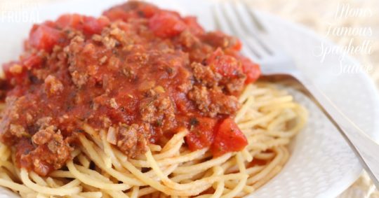 Moms Famous Spaghetti Sauce Skillet Crock Pot Or Vegetarian