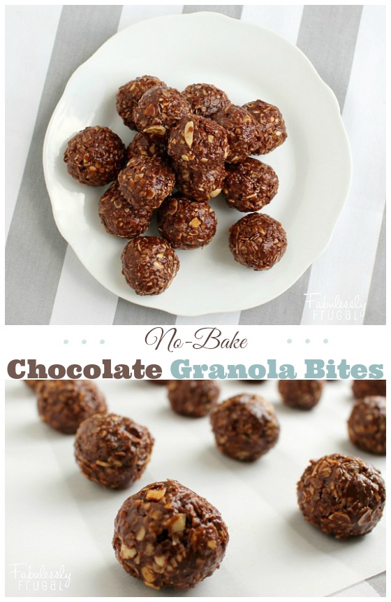 NoBake Chocolate Granola Bites Recipe