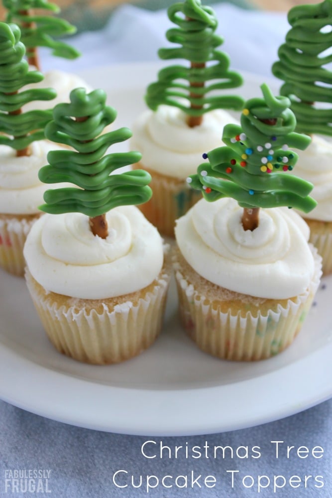 Cute Christmas Tree Cupcake Toppers Recipes Fabulessly Frugal