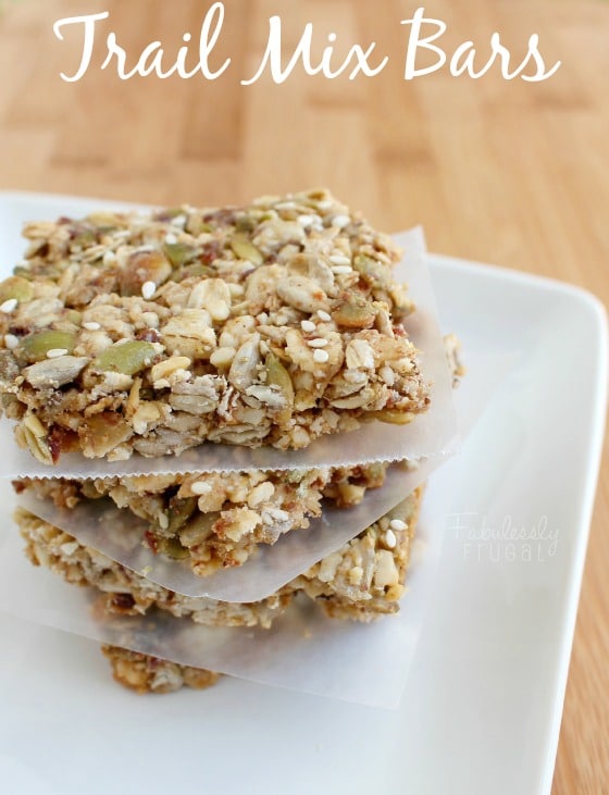 Healthy Trail Mix Bars Recipe