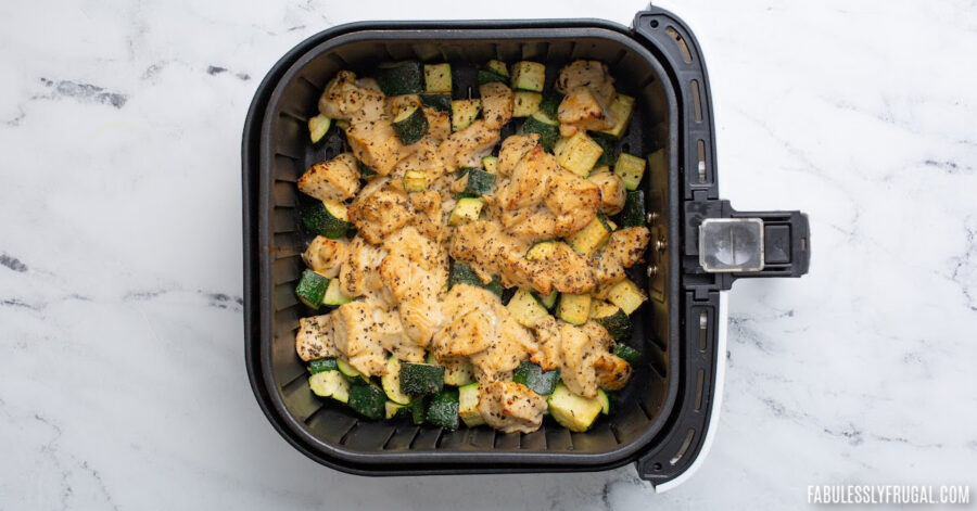 Lemon Parmesan Chicken And Zucchini Recipe Fabulessly Frugal