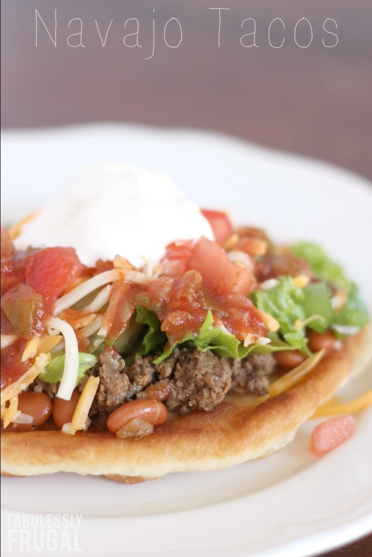 Freezer Meal Recipe: Navajo Tacos Recipes - Fabulessly Frugal