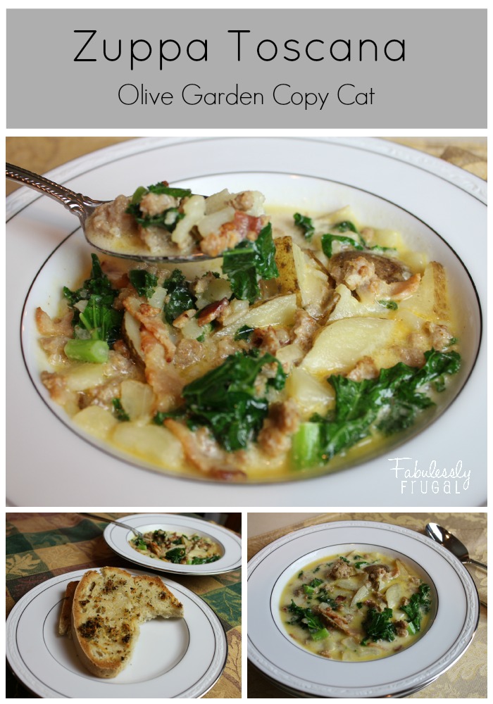 Olive Garden inspired Zuppa Toscana Soup